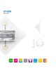 Applique da parete led 10w doppia luce rombo bianco moderno lampada per interno