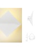 Applique da parete led 10w doppia luce rombo bianco moderno lampada per interno