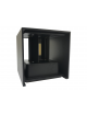Applique doppio Nero cubo led 6W luce regolabile IP65 faretto a muro parete