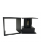 Applique doppio Nero cubo led 6W luce regolabile IP65 faretto a muro parete