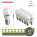 X10 Lampadina led E27 bulbo A60 9w luce calda 3000k Mapam