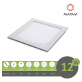 Pannello led quadrato 12W da incasso 17x17 lampada soffitto slim luce bianco naturale calda