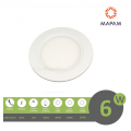 Pannello led rotondo 6W da incasso lampada faretto tondo da soffitto slim luce calda naturale