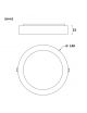 Plafoniera led 12w tondo faretto da soffitto pannello a parete luce naturale 4000k