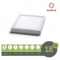 Plafoniera led 18w quadrato faretto da soffitto pannello a parete luce bianco calda