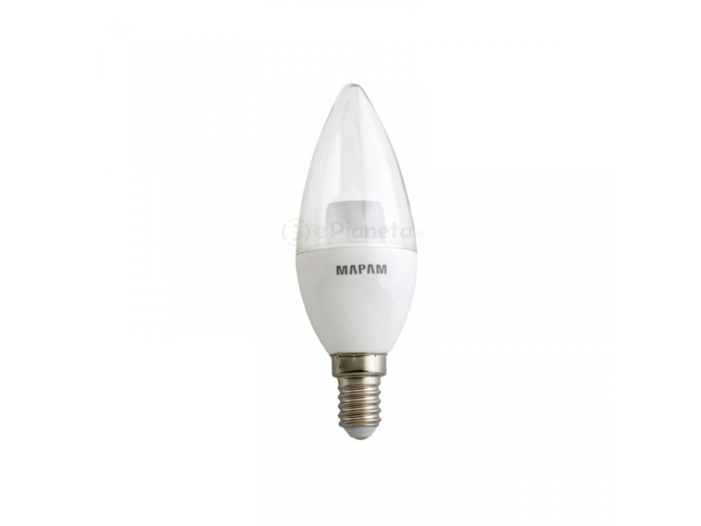 X10 lampadina led 5w E14 oliva trasparente attacco piccolo luce bianco  naturale calda
