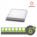 Plafoniera led 6w quadrato faretto da soffitto pannello a parete luce bianco freddo