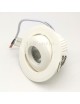 Faretto led cob 7w orientabile tondo 220V ghiera bianco da incasso cartongesso luce fredda naturale calda