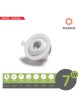 Faretto led cob 7w orientabile tondo 220V ghiera bianco da incasso cartongesso luce fredda naturale calda