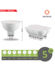 X10 Faretto led 5W attacco MR16 lampadina bianco 12V da incasso copertura opaco luce fredda 