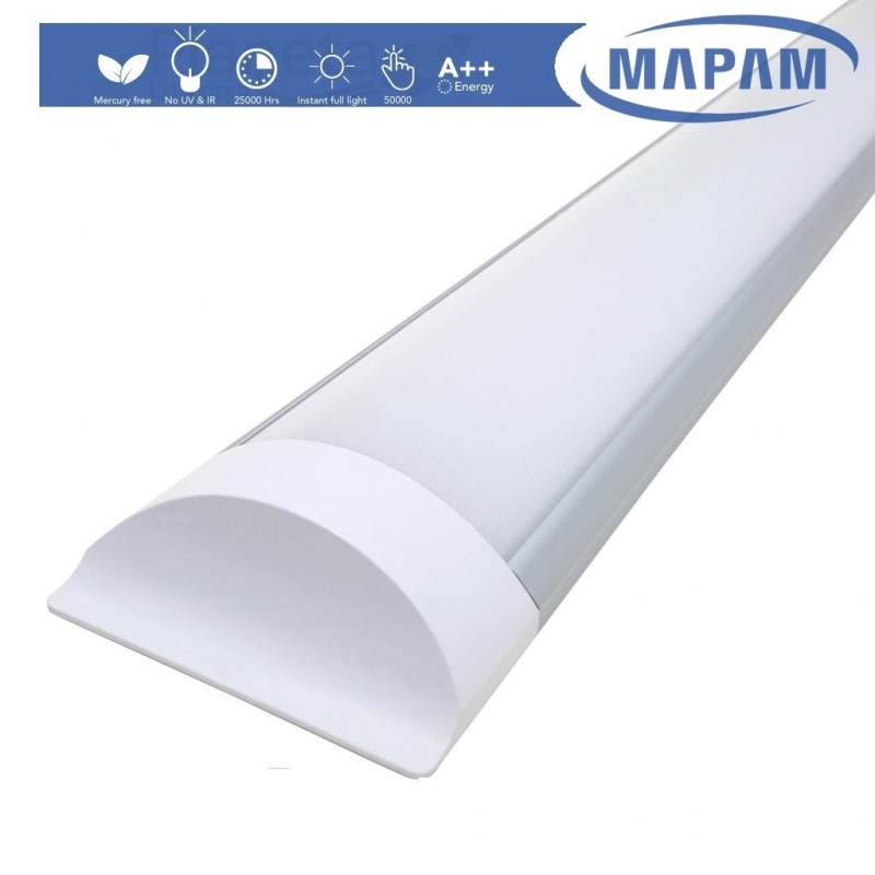 Plafoniera led 24w 3T 60 cm lineare barra luminosa sottopensile luce calda 