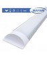 Plafoniera led 24w 3T 60 cm lineare barra luminosa sottopensile luce calda
