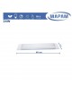 Plafoniera led 24w 3T 60 cm lineare barra luminosa sottopensile luce calda 