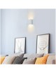 Applique led cob 7w cubo quadrato bianco con biemissione di luce naturale lampada da parete design moderno