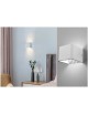 Applique led cob 7w cubo quadrato bianco con biemissione di luce naturale lampada da parete design moderno