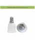 Adattatore convertitore da attacco piccolo E14 a piccolo E27 portalampada riduttore bianco 220V per lampadina