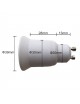Adattatore convertitore da GU10 a attacco grande E27 portalampada riduttore bianco 220V per lampadina