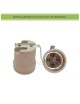 Portalampada per lampadina attacco grande E27 grigio in ceramica 250V con sfaffa
