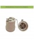 Portalampada per lampadina attacco grande E27 grigio in ceramica 250V con sfaffa