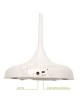 Lampada da scrivania cerchio led touch luce lettura ricaricabile usb bianco orientabile lume tavolo comodino design moderno