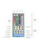 Telecomando controller per striscia led RGB+W WW CW 5 pin strip multicolore 12 24V dimmerabile smd 5050 40 tasti