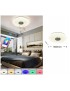Plafoniera led RGB musicale bluetooth con telecomando lampadario luce muticolore rotonda cerchio bianco da soffitto moderna