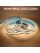 Striscia led cob 24V 15w 10 metri strip 10mm alta luminosità dimmerabile adesiva luce bianco caldo naturale