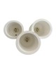 Plafoniera cilindro 3 luci led attacco GU10 in gesso lampada da soffitto moderno bianco verniciabile