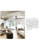 Plafoniera 5 cilindri in gesso luce led attacco GU10 lampada da soffitto moderno bianco verniciabile