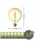 Lampadina led filamento G125 12w attacco grande E27 globo sfera palla ambra luce calda 2700k