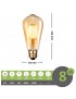 Lampadina led filamento vintage 8w attacco grande E27 lineare tubolare ambra luce calda 2600k