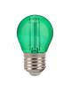 Lampadine filamento luce led 4w G45 attacco grande E27 palla sfera colorate rosso verde blu decorative per feste