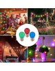 Lampadine filamento luce led 4w G45 attacco grande E27 palla sfera colorate rosso verde blu decorative per feste