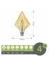 Lampadina filamento led attacco grande E27 4W diamante ambra lampada decorativa vintage luce calda