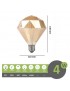 Lampadina filamento led attacco grande E27 4W cristallo diamante ambra lampada decorativa vintage luce calda