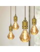 Lampadina filamento led attacco grande E27 4W cristallo diamante ambra lampada decorativa vintage luce calda