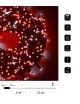 Catena di luci bicolore Natale 300 led serie luminosa natalizie cavo verde albero feste decorativa luce bianco rosso blu calda