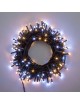 Catena di luci bicolore Natale 300 led serie luminosa natalizie cavo verde albero feste decorativa luce bianco rosso blu calda