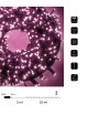 Catena di luci Natale 500 led serie luminosa natalizie per esterno interno albero feste cavo verde decorativa