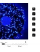 Catena di luci Natale 500 led serie luminosa natalizie per esterno interno albero feste cavo verde decorativa