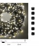 Catena di luci bicolore Natale 500 led serie luminosa natalizie cavo verde albero feste decorativa luce bianco rosso blu calda