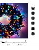 Catena di luci Natale 1440 led serie luminosa natalizie per esterno interno albero feste cavo verde decorativa