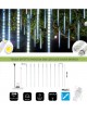 Tenda luminosa led a pioggia meteoriti impermeabile da esterno luce cadente di Natale balcone albero addobbo decorative cascata