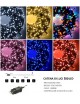 Catena di luci Natale 500 led serie luminosa natalizie per esterno interno albero feste cavo verde decorativa