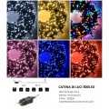 Catena di luci Natale 500 led serie luminosa natalizie per esterno interno albero feste cavo verde decorativa