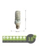 Lampadina led E27 18w tortiglione vortice luce spirale attacco grande bianca fredda naturale calda
