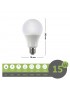 Lampadina led bulbo A70 E27 15w copertura opaca luce attacco grande bianca