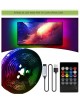 Strip striscia led luce RGB 3 5m per TV televisore retroilluminazione multicolore musicale con telecomando con alimentatore USB