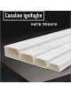 Canalina 2m per cavi elettrica 20x10 mm in plastica passacavi bianco coprifili a parete con copertura