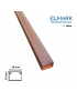 2 mt Canalina per cavi elettrica 16x16 mm in plastica passacavi legno scuro coprifili a parete con copertura